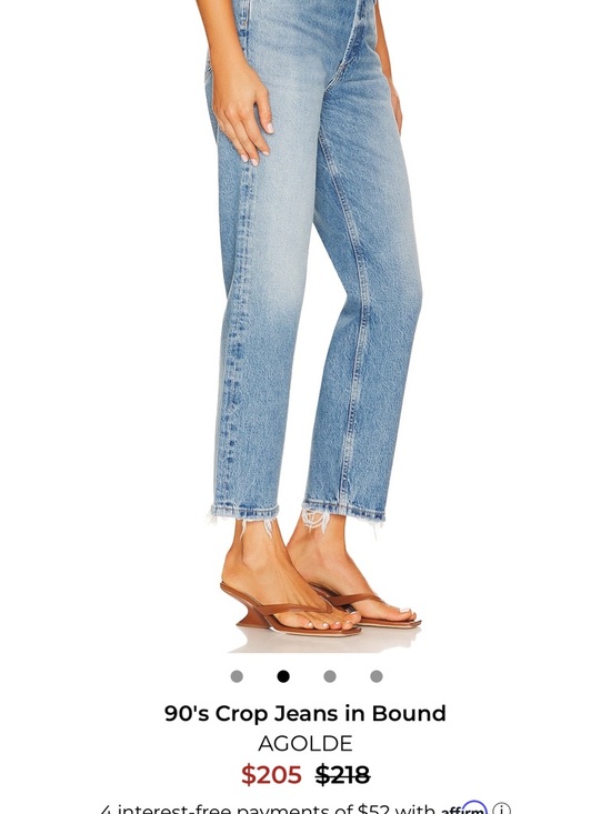 Agolde Light Blue High-Rise Jeans - Picture 6 of 7